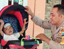 Berikan Stroller Cara Bripka Latip Utomo Suport Rakha Usai Operasi Jantung Tahap Pertama