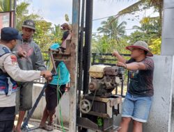 Bripka Latip Monitoring Pembuatan Sumur Bor 