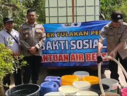 Tak Mau Warga Merasakan Kesulitan, Kapolsek Tulakan Droping Air Bersih di 2 Dusun