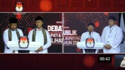 Debat Cabub-Cawabub Pacitan, 3 November 2024. (Foto: Tangkap Layar YouTube KPU)