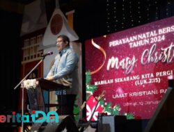 Wabup Gagarin Hadiri Perayaan Natal di Pacitan, Beri Apresiasi Toleransi Umat