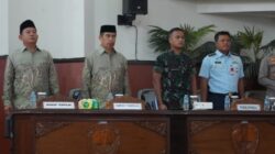 Bupati dan Wakil Bupati Terpilih Kabupaten Madiun, H. Hari Wuryanto dan dr. Purnomo Hadi terlihat hadir dalam Rapat Paripurna DPRD. (Foto: Prokopim Madiun)