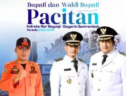 Selamat & Sukses atas dilantiknya Bupati-Wakil Bupati Pacitan Periode 2025-2030 oleh Kepala Pelaksana BPBD Pacitan