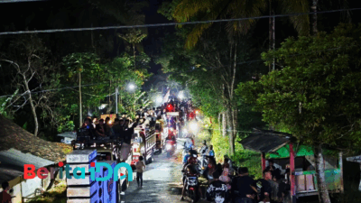 Semarak Takbir Keliling Idul Adha, Ribuan Warga Kalikuning Pacitan Tumpah Ruah Rayakan Kebersamaan