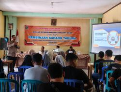 Jadi Narasumber, Aipda Latip Bakar Semangat Karang Taruna Desa Gasang Pacitan