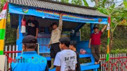 Tiga Pilar Desa Kalikuning Gelar Kerja Bakti Bareng Warga Benahi Pos Kamling