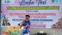 Lomba Tari 7 Kebiasaan Anak Indonesia Hebat Warnai Peringatan Hari Guru Nasional di Kebonagung Pacitan