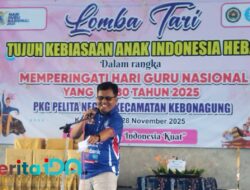 Lomba Tari 7 Kebiasaan Anak Indonesia Hebat Warnai Peringatan Hari Guru Nasional di Kebonagung Pacitan