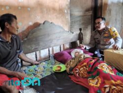 Aipda Latip Utomo Beri Bantuan ke Warga Lumpuh Selama 10 Tahun di Pacitan