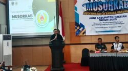 Usung Tagline “KONI BISA”, Baginda Rahadian Resmi Pimpin KONI Pacitan