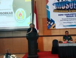 Usung Tagline “KONI BISA”, Baginda Rahadian Resmi Pimpin KONI Pacitan