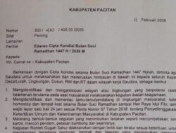 Warga Wajib Tahu! Ini SE Ramadan 1447 H di Pacitan: Mercon, Long Karbit-Hiburan Malam Dibatasi