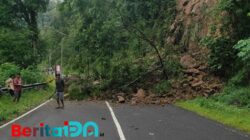 Hujan Deras Picu Longsor, Jalur Pacitan–Ponorogo Tak Bisa Dilalui