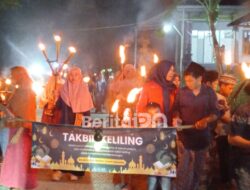 Pawai Obor Berhadiah Semarakkan Malam Takbir Idul Fitri di Pacitan