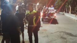 Dua sepeda motor terlibat kecelakaan lalu lintas di Jalan Pantai Pancer Door, Lingkungan Barehan, Kelurahan Ploso, Pacitan, Kamis, 27 Agustus 2026 sekitar pukul 21.15 WIB. Kecelakaan tersebut mengakibatkan tiga orang mengalami luka-luka. (Foto: Polres)