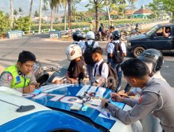Tekan Angka Kecelakaan, Satlantas Polres Pacitan Jaring 23 Pelanggar Lalu Lintas yang Didominasi Pelajar